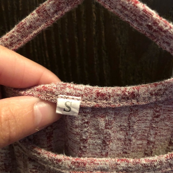 Knit cable criss cross tee - Picture 2 of 2